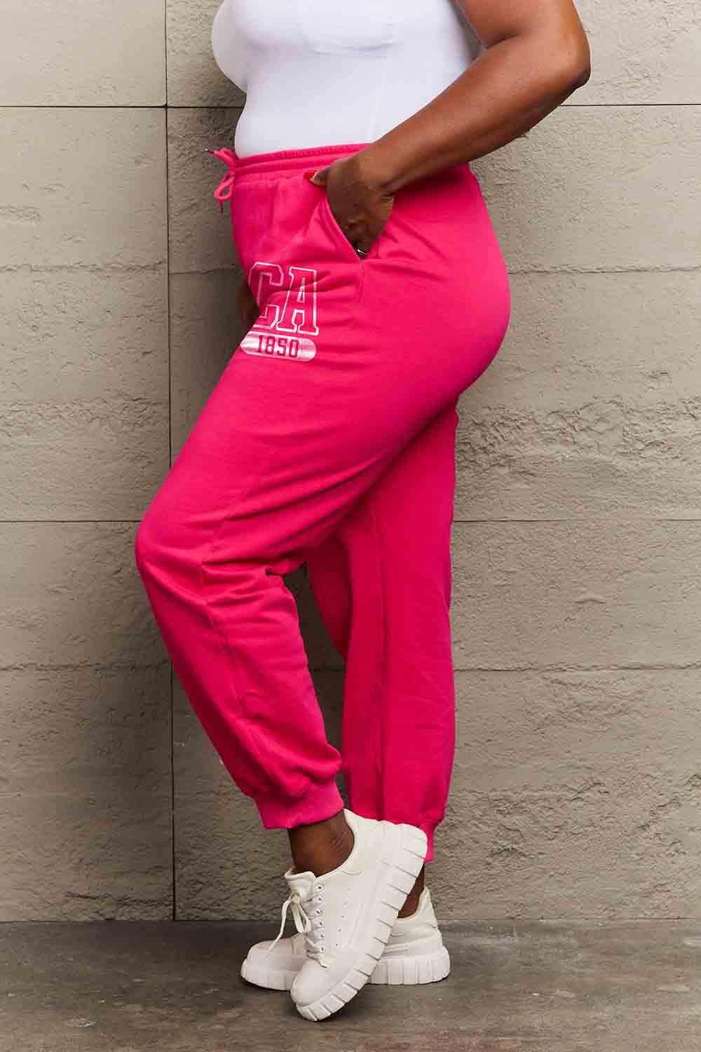 Simply Love Simply Love Full Size CA 1850 Graphic Joggers - Delanoir