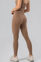 High Waist Wide Waistband Active Leggings - Delanoir