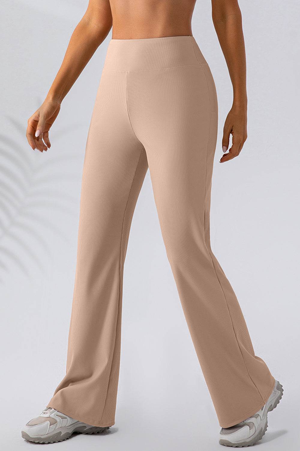 High Waist Straight Active Pants - Delanoir