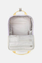 Himawari Contrast Water and Scratch-Resistant Nylon Backpack Bag - Delanoir