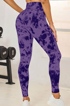 Tie-Dye High Waist Active Leggings - Delanoir