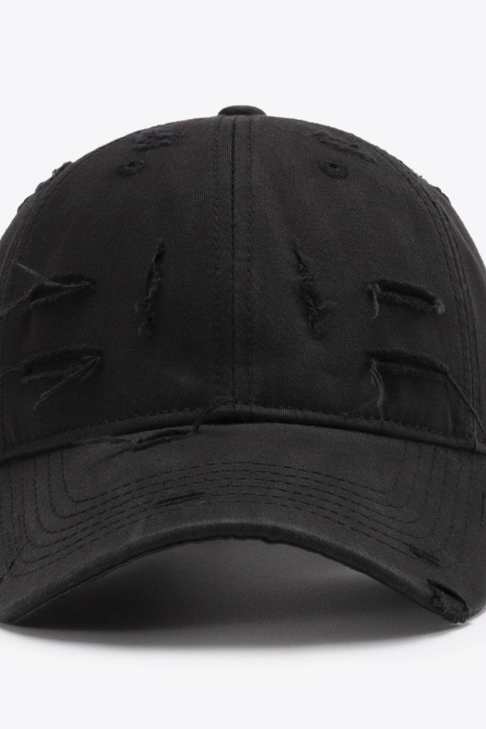 Distressed Adjustable Baseball Cap - Delanoir