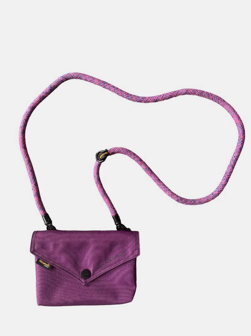 Himawari Solid Color Envelope Shape Crossbody Bag with Removable Strap - Delanoir