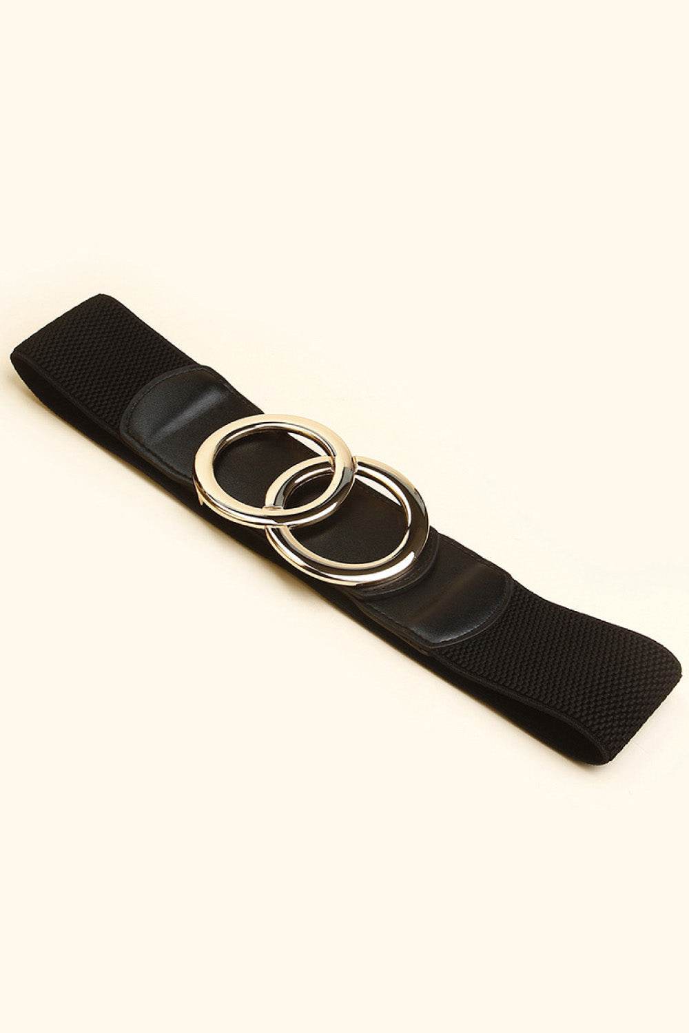 Zinc Alloy Buckle Elastic PU Belt - Delanoir