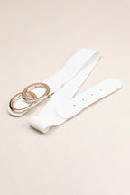 Zinc Alloy Buckle Elastic PU Belt - Delanoir