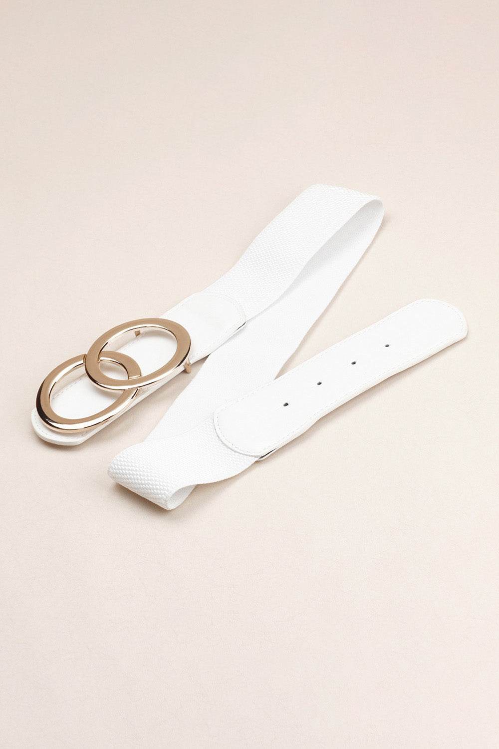 Zinc Alloy Buckle Elastic PU Belt - Delanoir